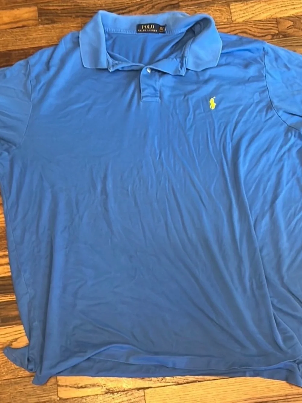 Polo by Ralph Lauren Blue Polo with Yellow Pony Embroidery